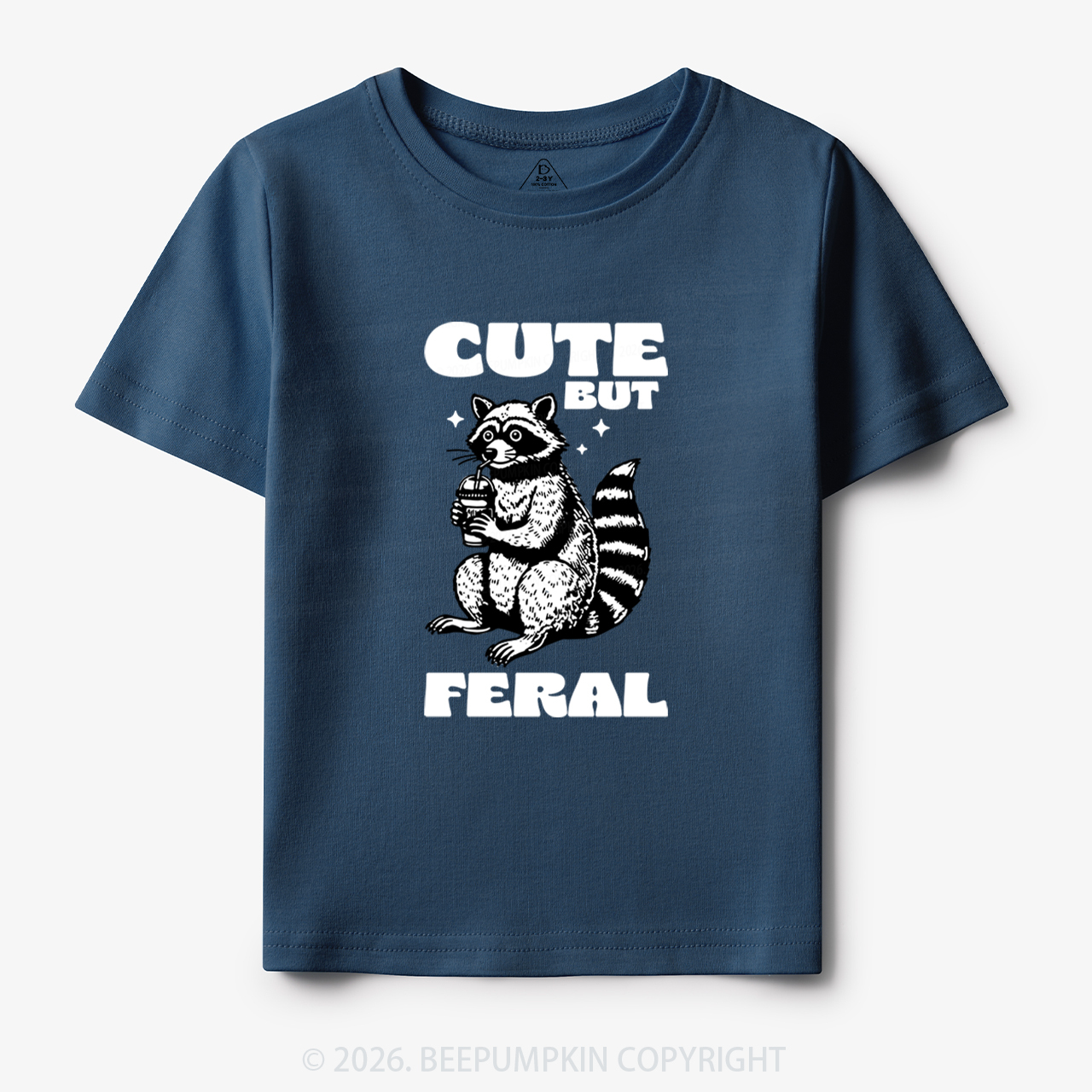 Cute But Feral Toddler&Kid's Tees Beepumpkin 7