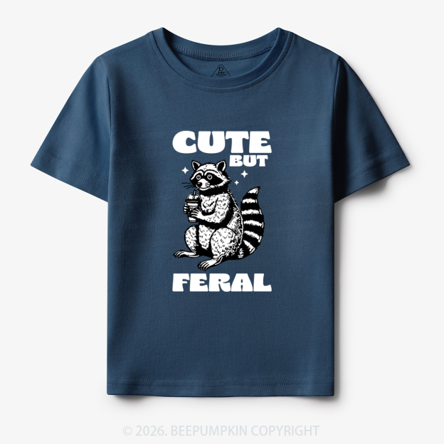 Cute But Feral Toddler&Kid's Tees Beepumpkin 7