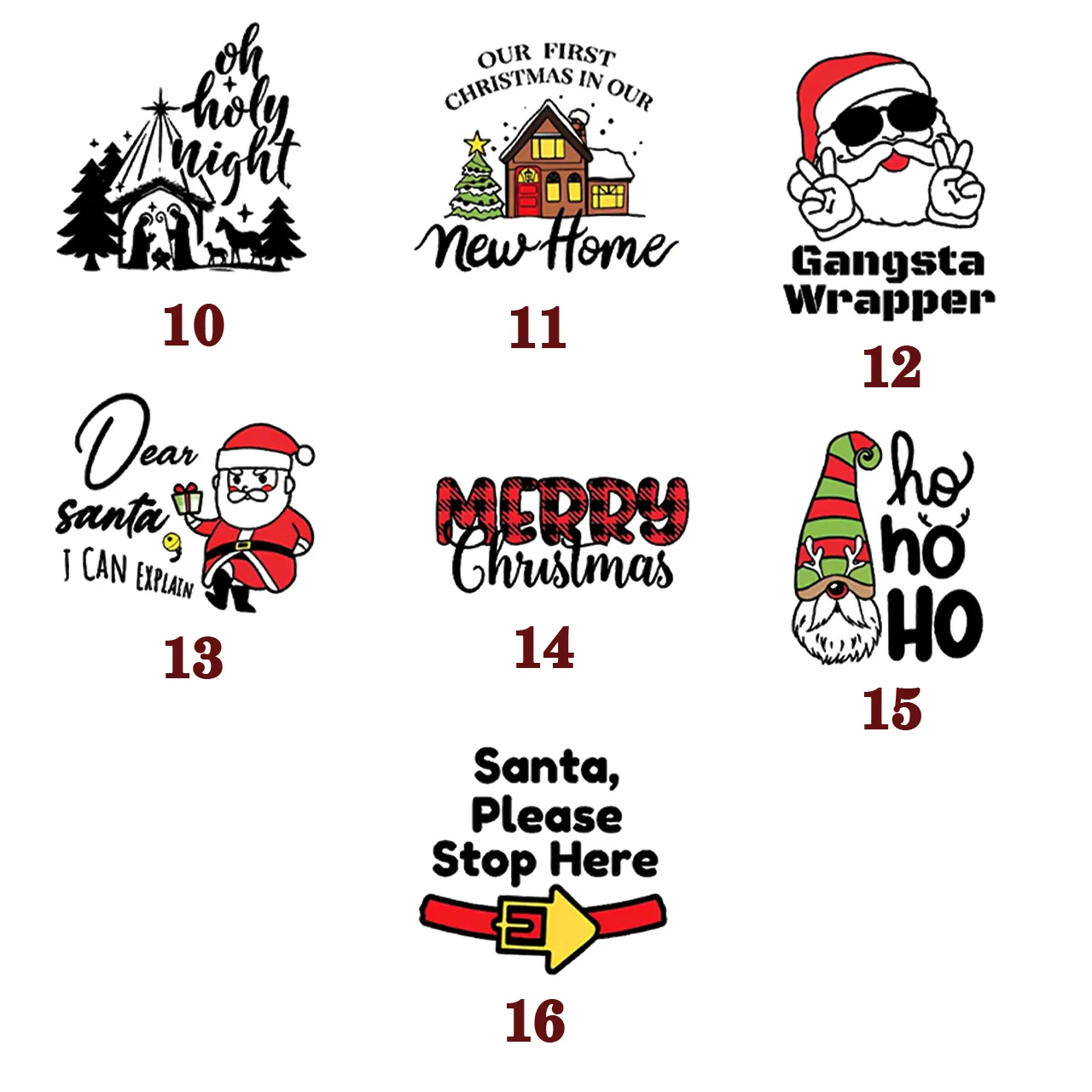 Personalized Joyful Holiday Christmas Family Matching T-Shirts Beepumpkin