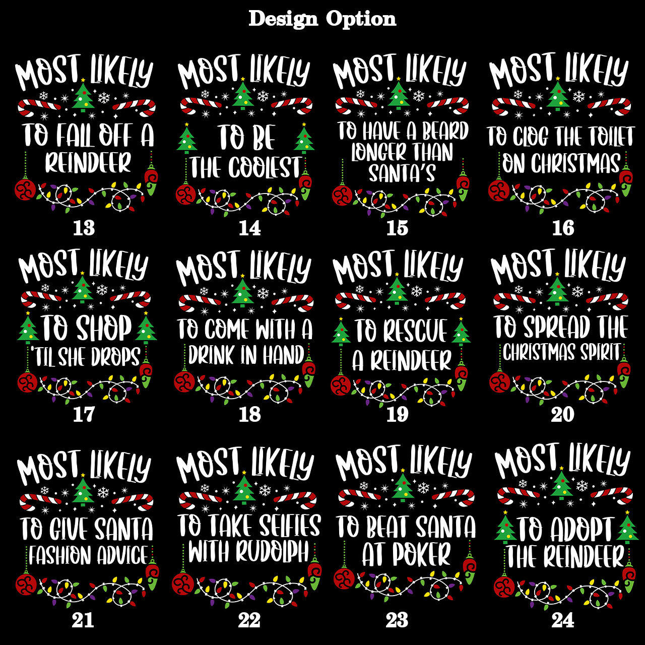 47 Quotes Funny Most Likely To Christmas Family Matching Shirts