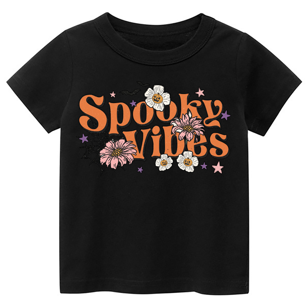 Spooky Vibes Retro Cute Kids Shirt 