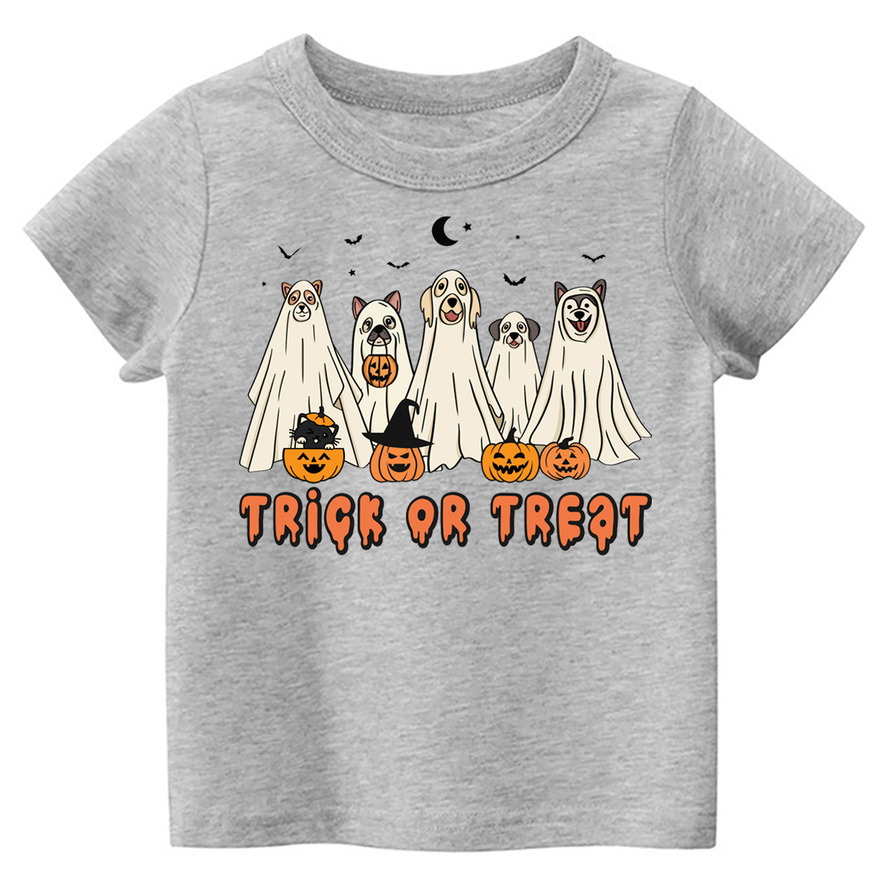 Dogs Trick Or Treat Halloween Kids Shirt 