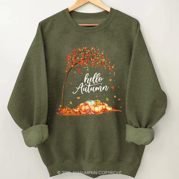 Love Fall Y'All  Hello Autumn Sweatshirt