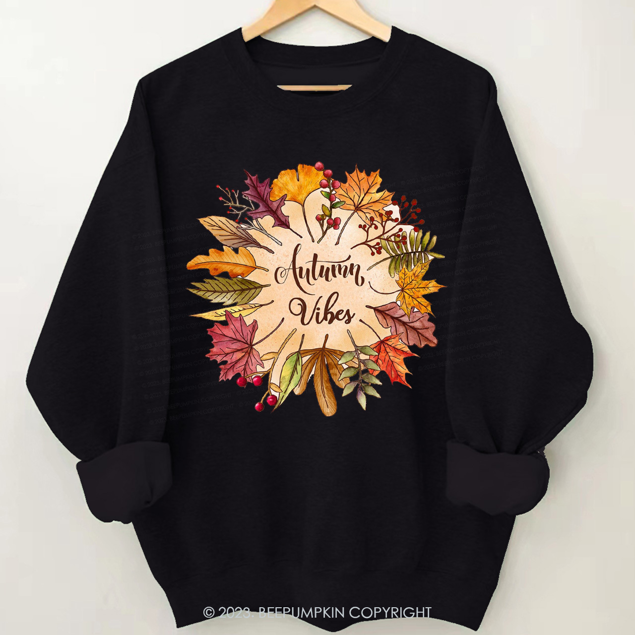 Pretty Fall Leaves Autumn Sweatshirts