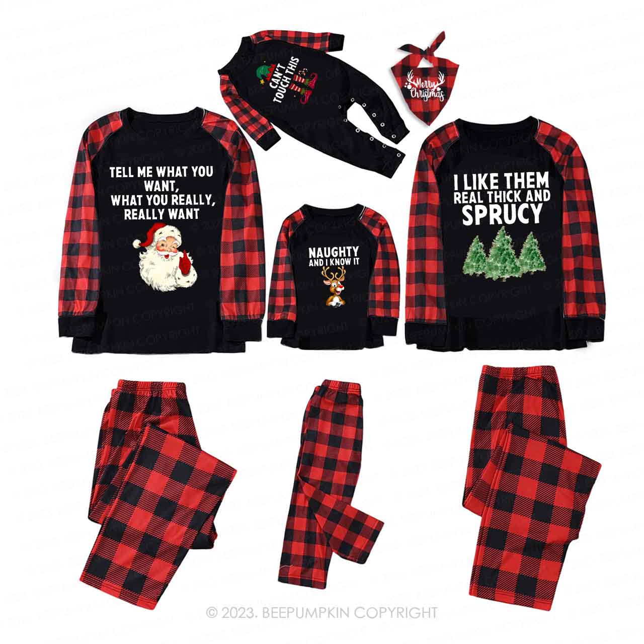 Funny Party Matching Pajamas For Christmas Beepumpkin