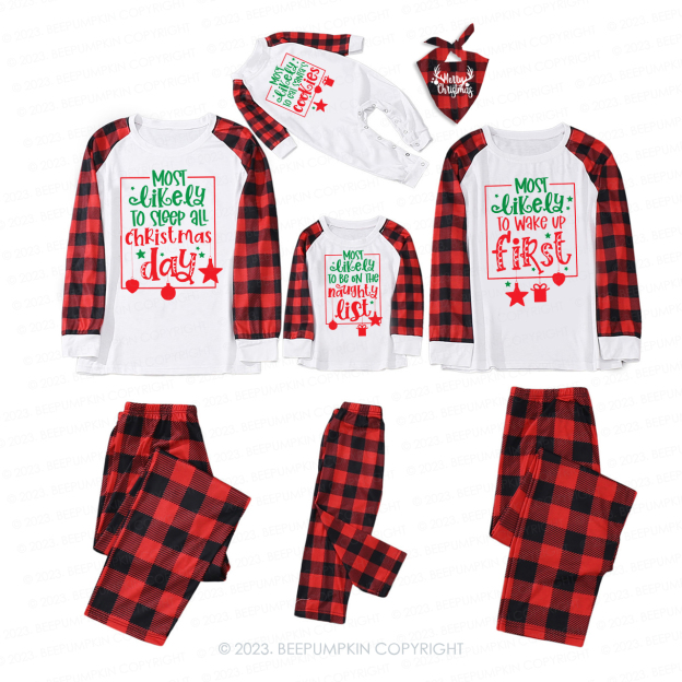 Funny MOST LIKELY TO Christmas Party Pajamas Beepumpkin