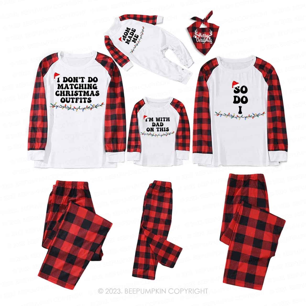 Funny Group Christmas Family Matching Pajamas Beepumpkin