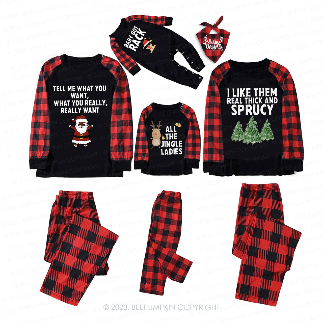 Santa Claus Special Family Matching Pajamas Beepumpkin