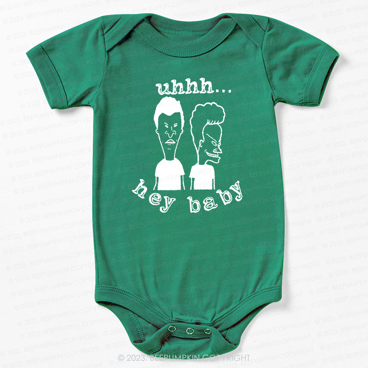 Hey Baby Beavis Butthead Funny 90s Graphic Bodysuit For Baby