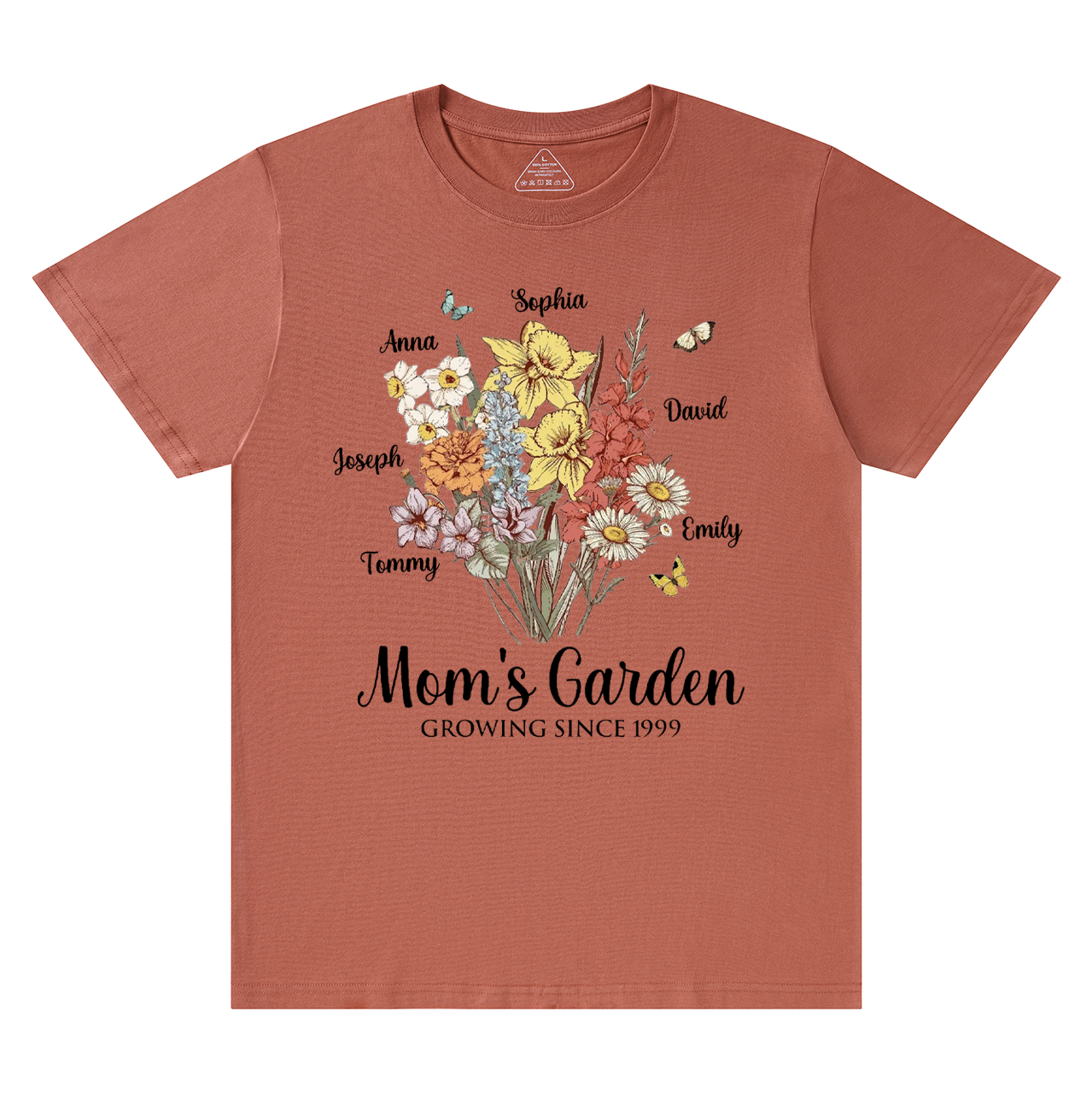 Personalized Mom's Garden T-Shirts