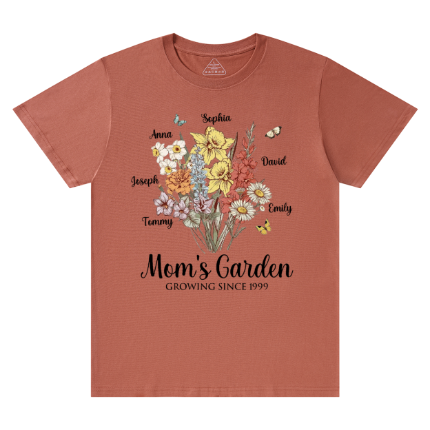 Personalized Mom's Garden T-Shirts