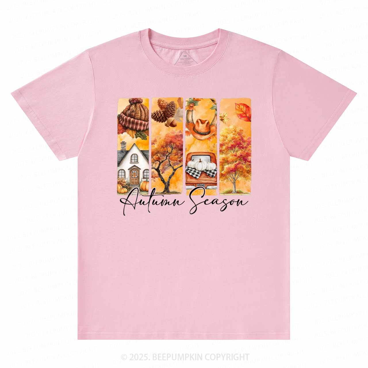 Cozy Autumn Season Brushstroke T-Shirts Beepumpkin 