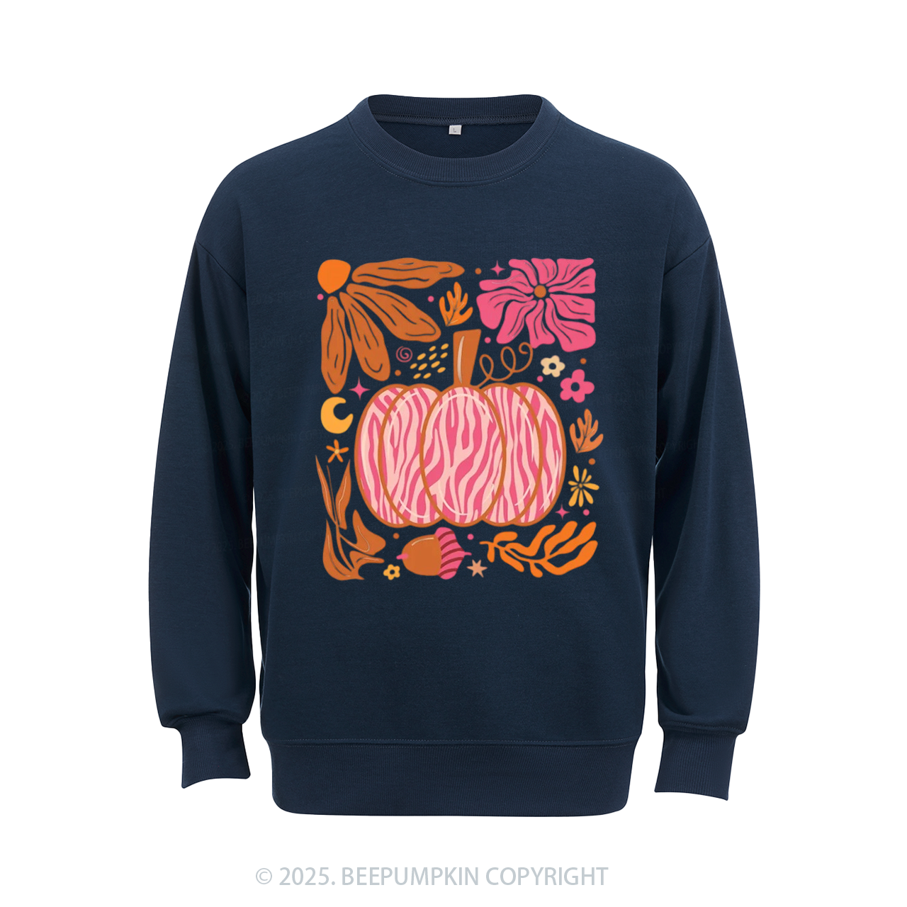 Leopard Pink Pumpkin Sweatshirt Beepumpkin