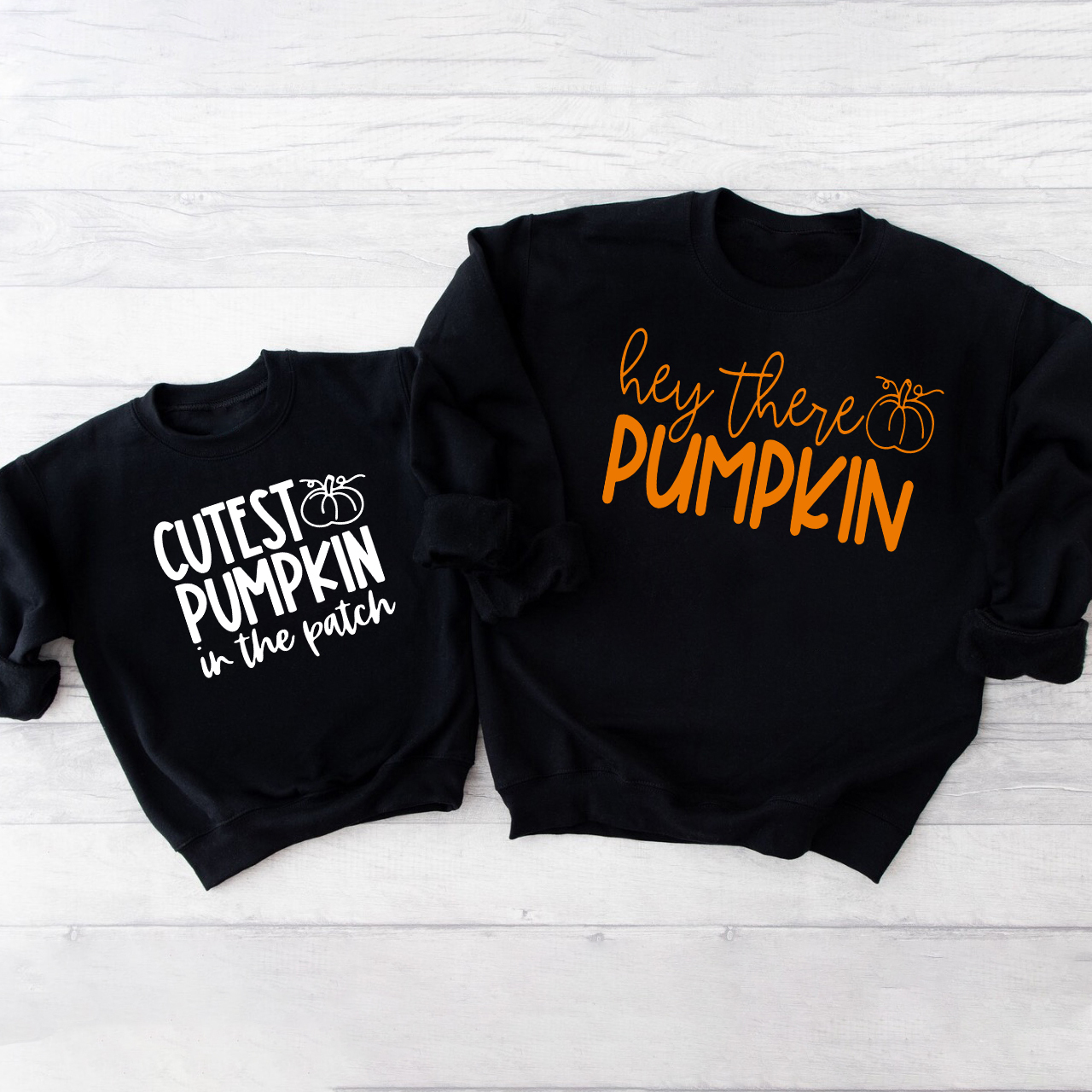 Hey There Pumpkin Family Matching Sweatshirts