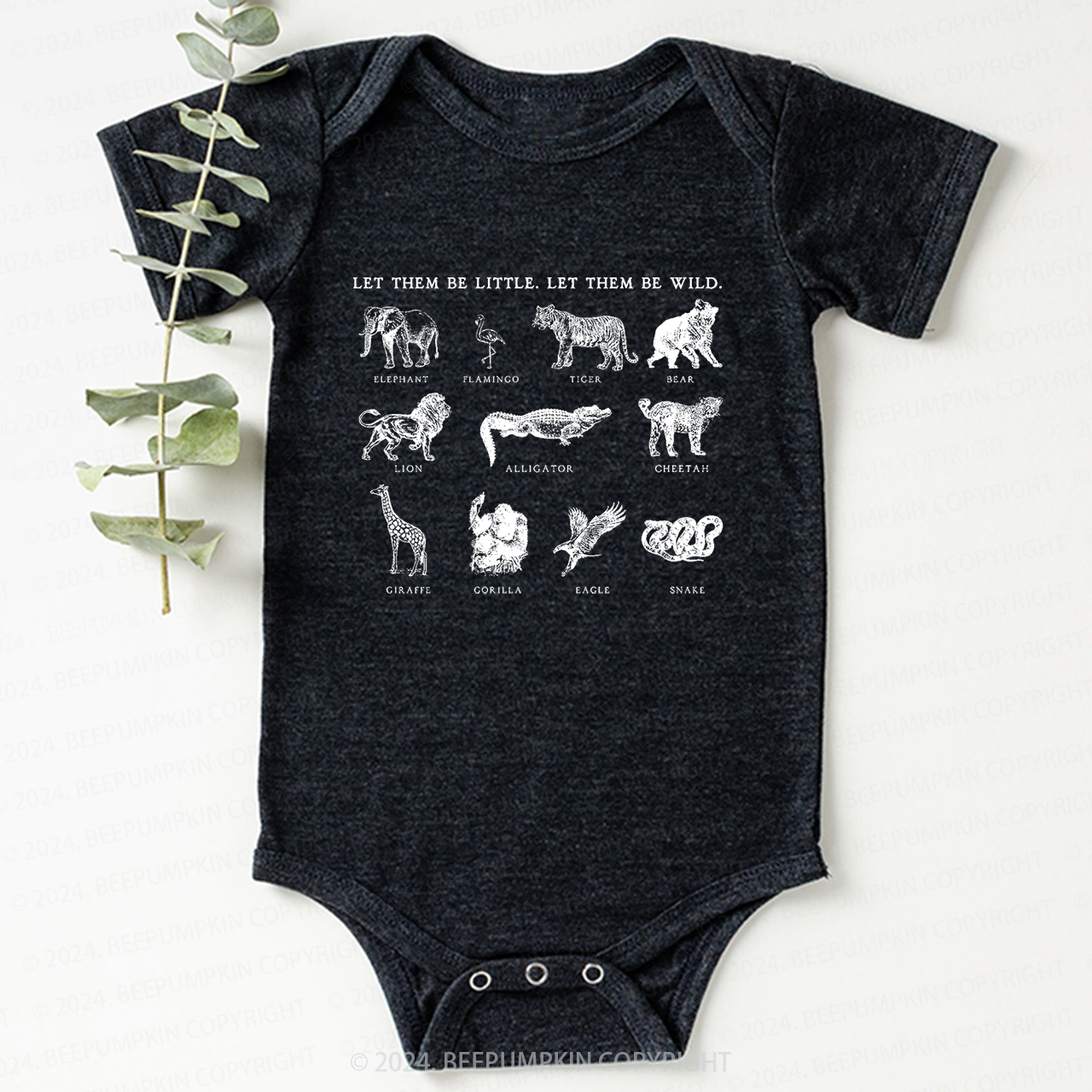 Let Them Be Wild Bodysuit For Baby 