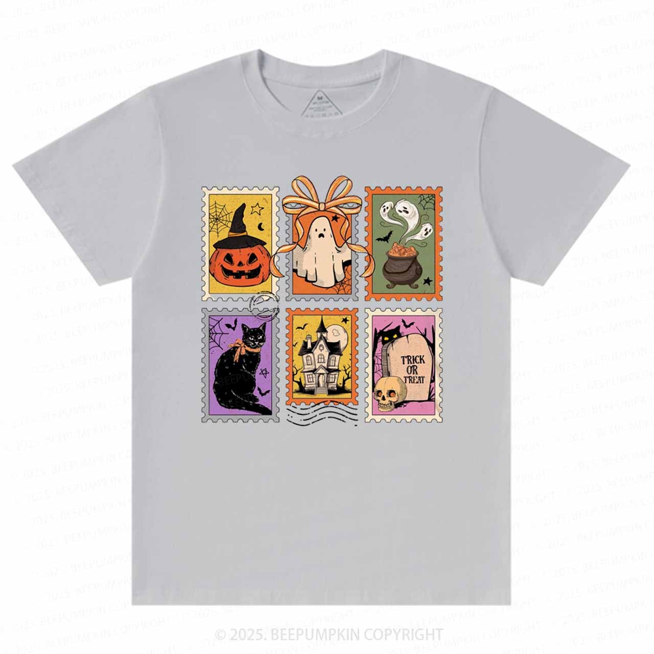Retro Halloween Cat Ghost T-Shirts Beepumpkin 