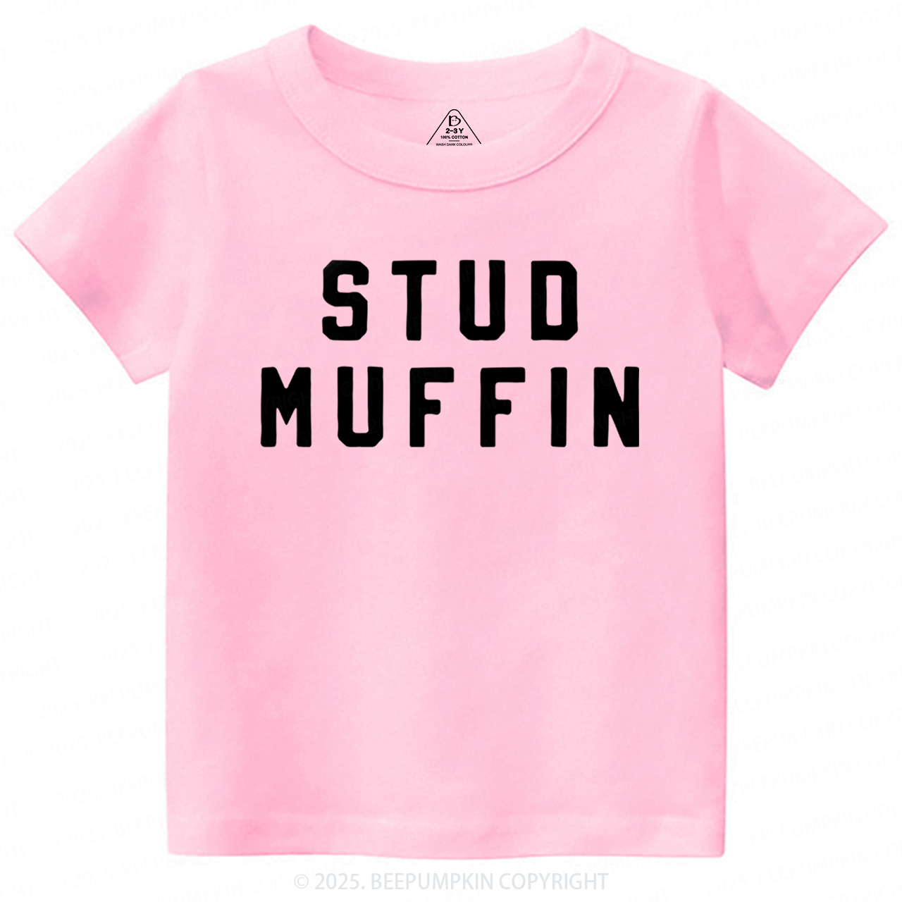 Stud Muffin Valentines Day Toddler&Kids Tees Beepumpkin