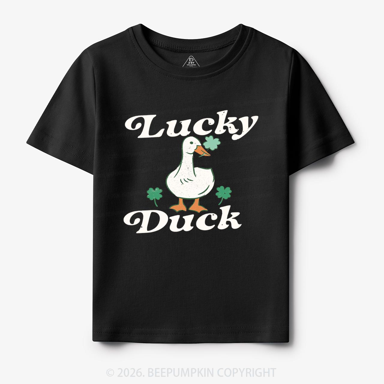 Lucky Duck St Patrick's Day Toddler&Kid's Tees Beepumpkin