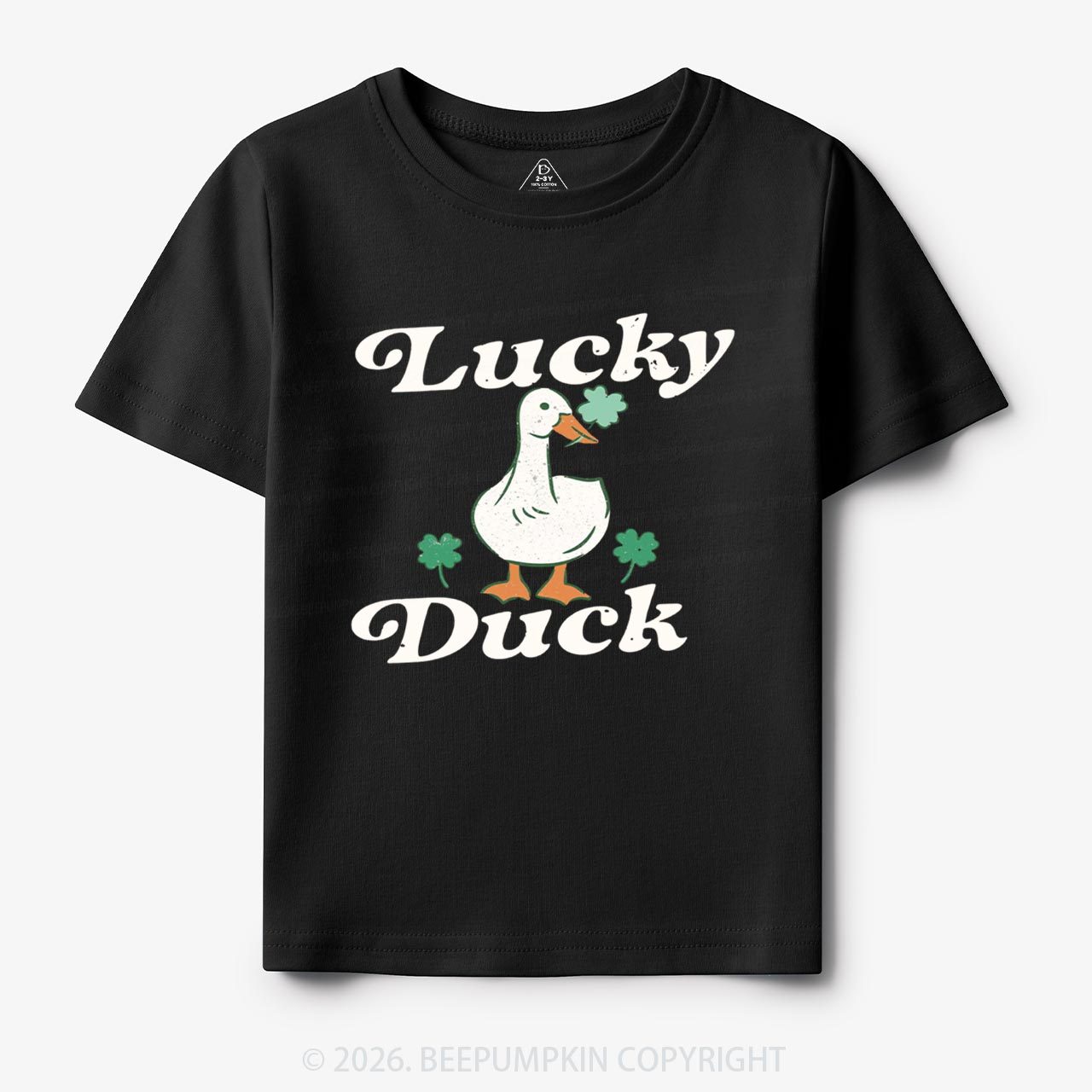 Lucky Duck St Patrick's Day Toddler&Kid's Tees Beepumpkin