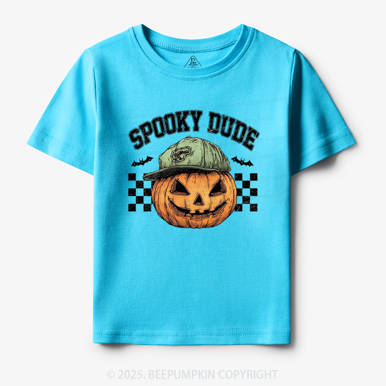 Spooky Dude Pumpkin Face Toddler&Kid's Tees Beepumpkin