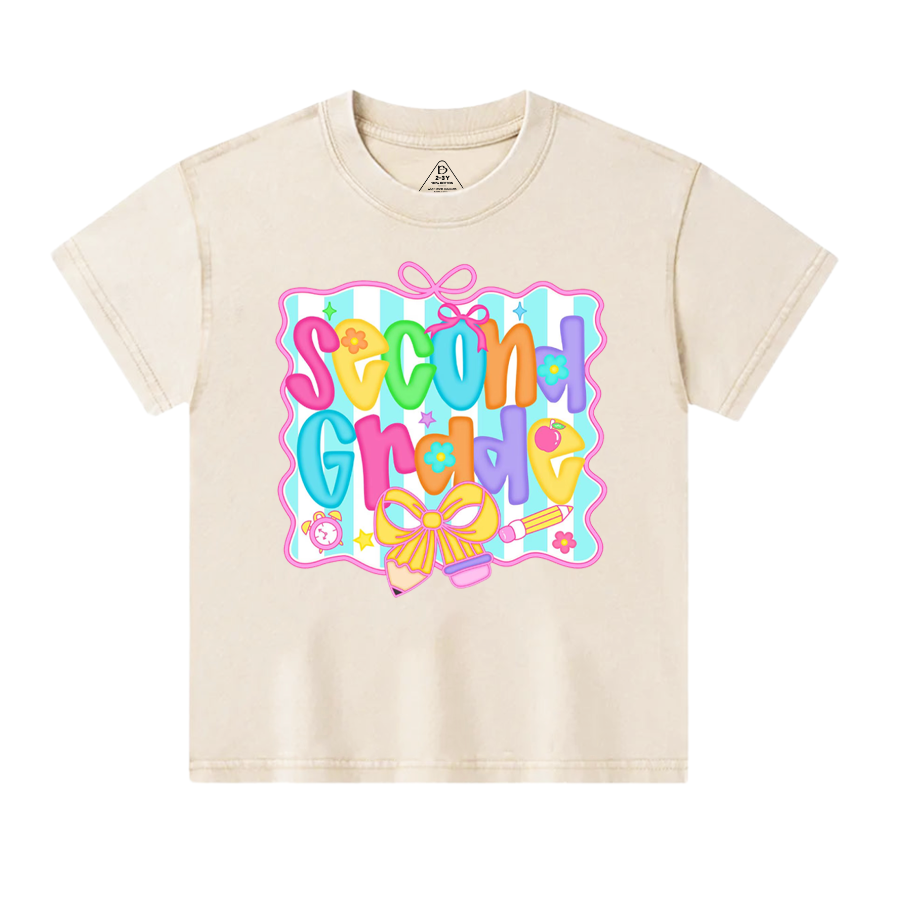 Personalized Preppy Back to School Bundle Toddler&Kids Washed Tees