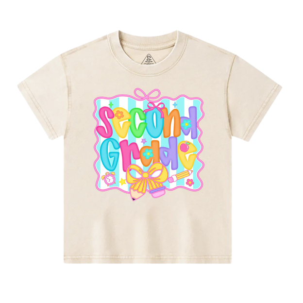 Personalized Preppy Back to School Bundle Toddler&Kids Washed Tees