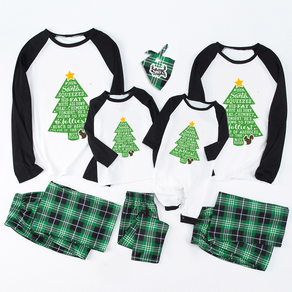 Jolliest Bunch of A-holes Christmas Family Pajamas