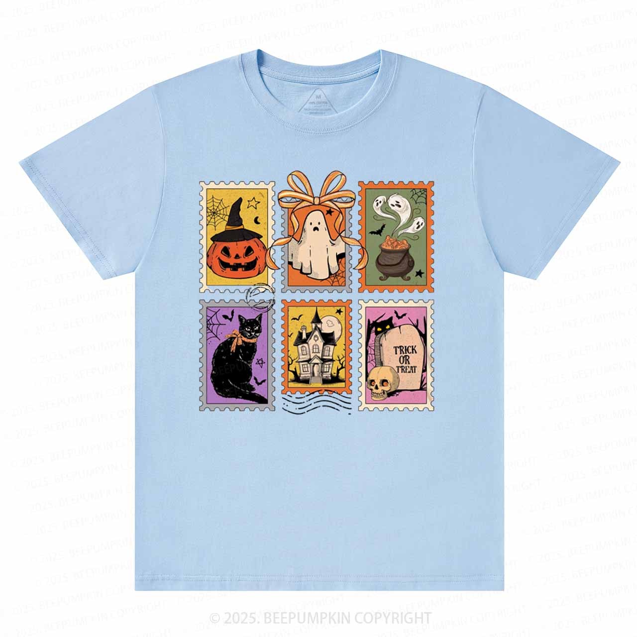 Retro Halloween Cat Ghost T-Shirts Beepumpkin 