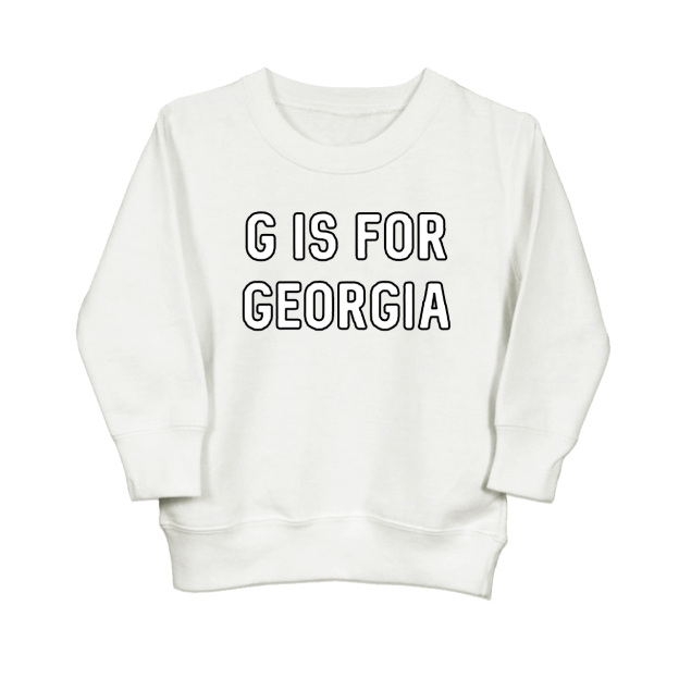 G is for Georgia Toddler Kids Sweatshirt