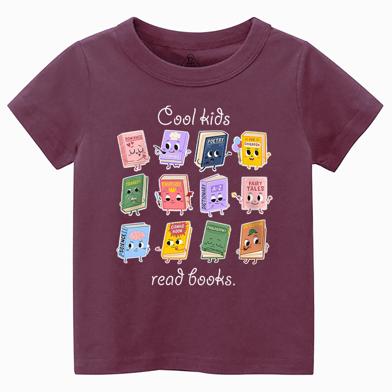 Cool Kids Read Books Toddler&Kid's Tees Beepumpkin