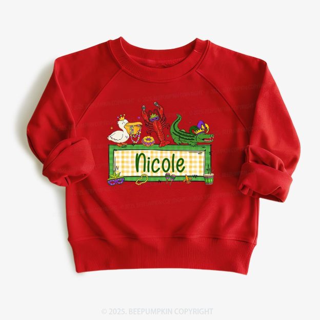 Personalized Tiny Parade Nameset Kid's Sweatshirt