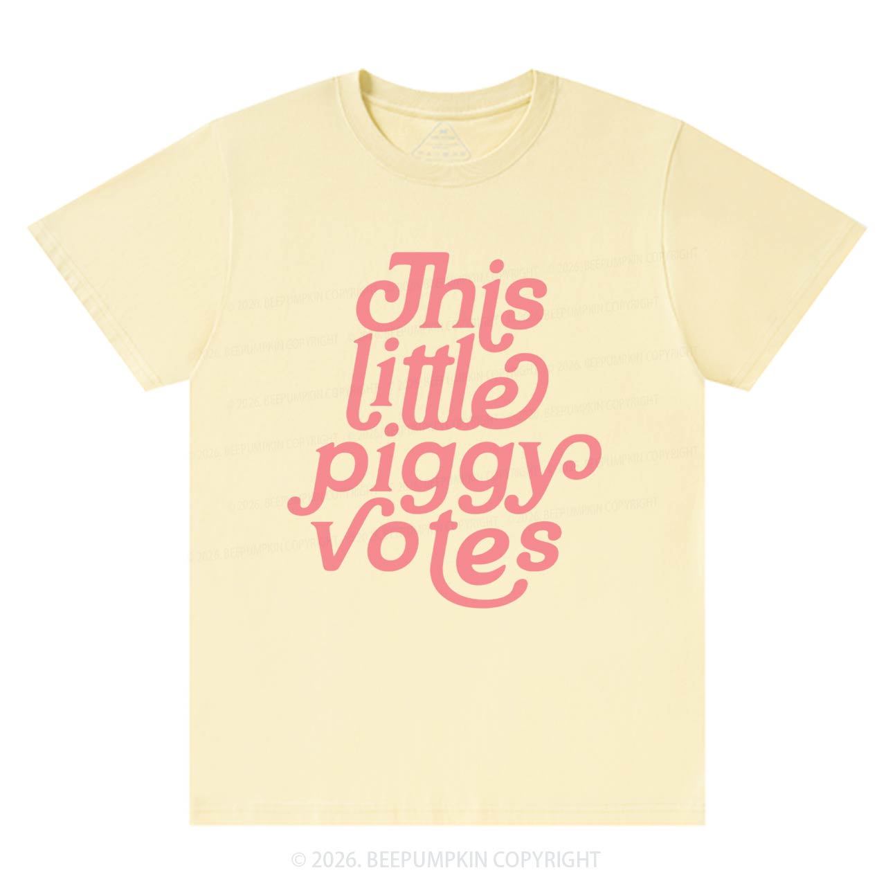 This Little Piggy Votes T-Shirts Beepumpkin