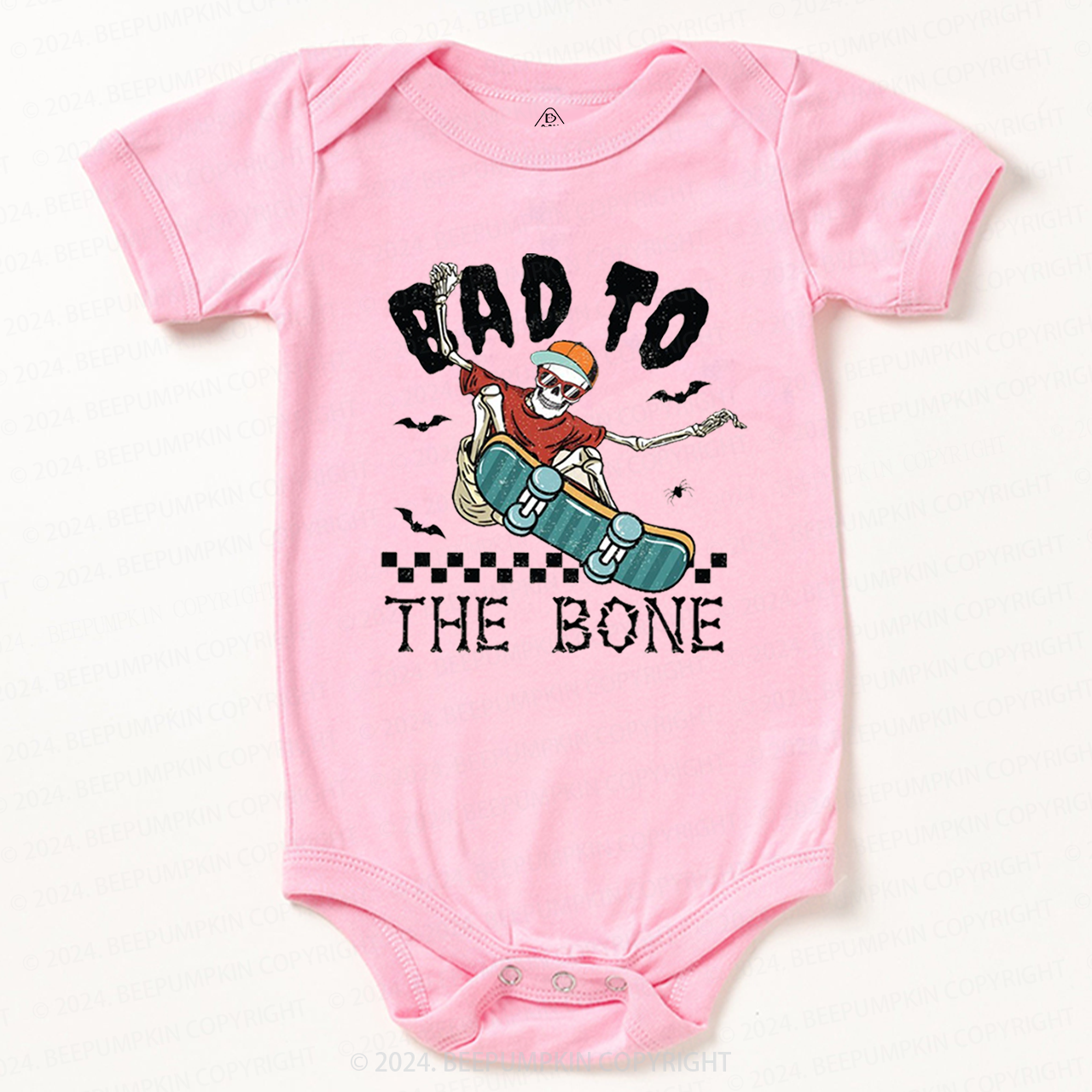Bad To The Bone Halloween Baby Bodysuits 