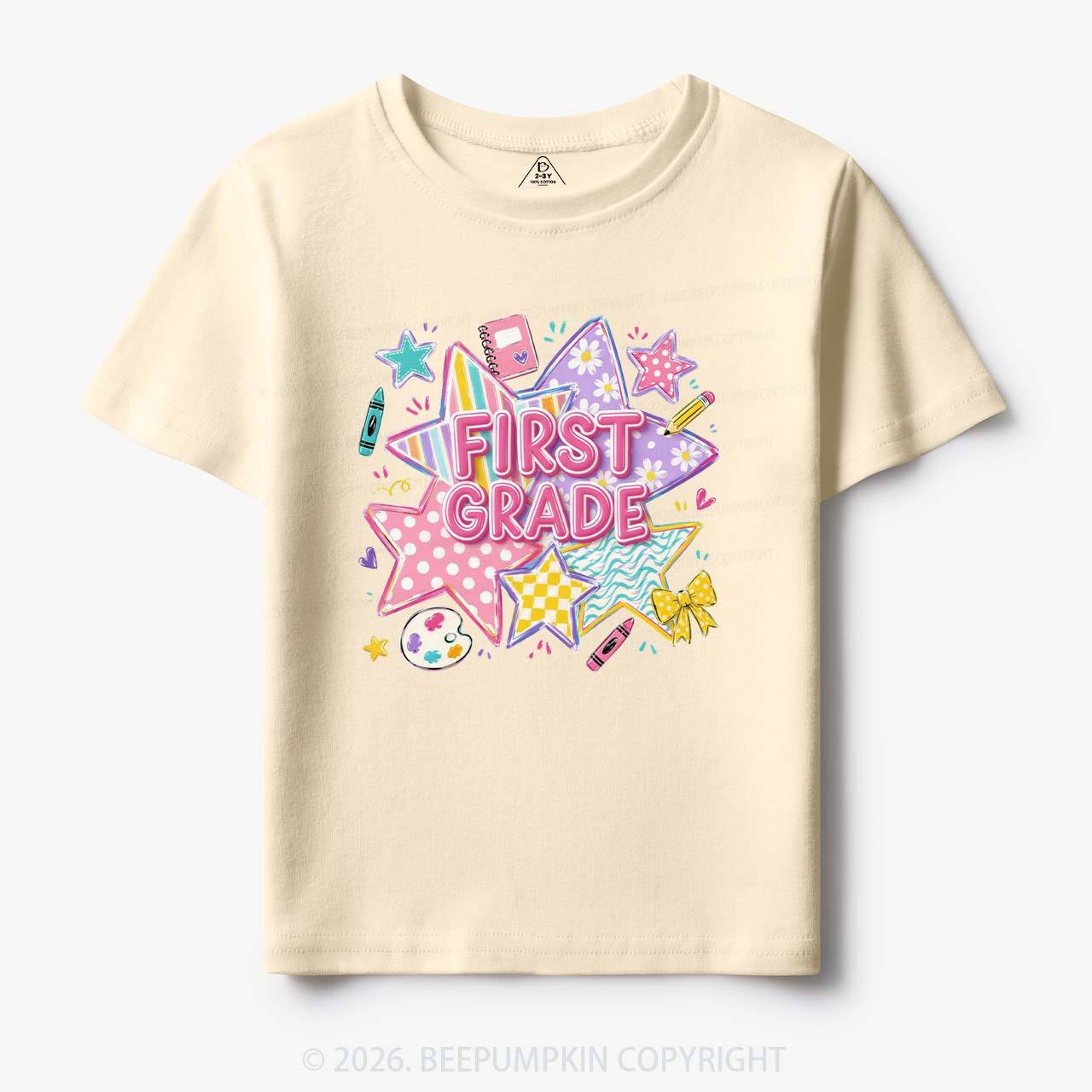 Striped Starburst Pre-K To Fourth Grade Toddler&Kid's Tees