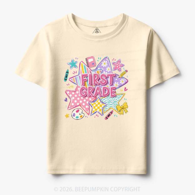 Striped Starburst Pre-K To Fourth Grade Toddler&Kid's Tees