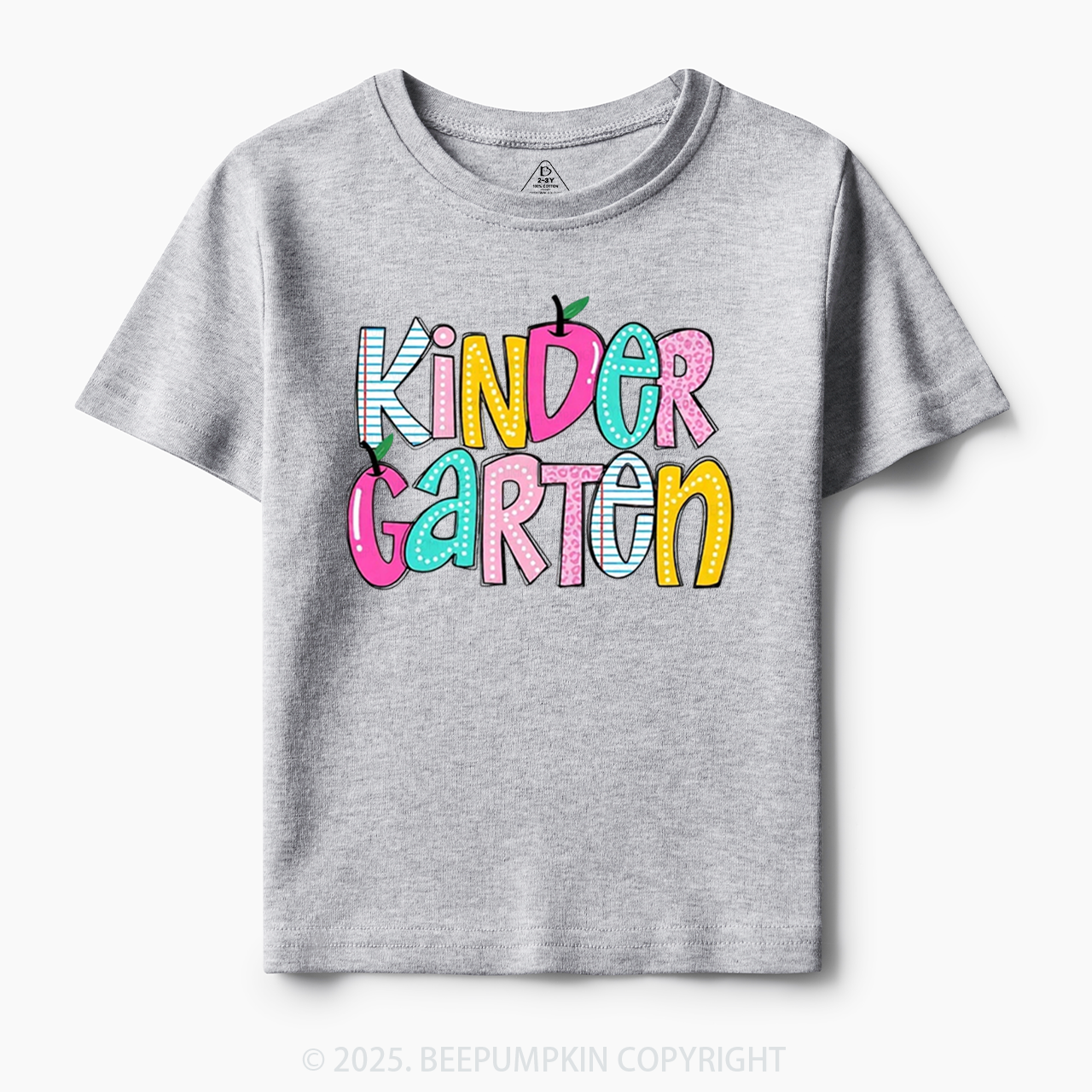 Personalized Colorful Grades Toddler&Kid's Tees Beepumpkin