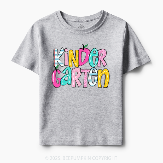 Personalized Colorful Grades Toddler&Kid's Tees Beepumpkin