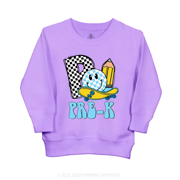 Personalized Pencil & Board Crew Kid's Sweatshirt