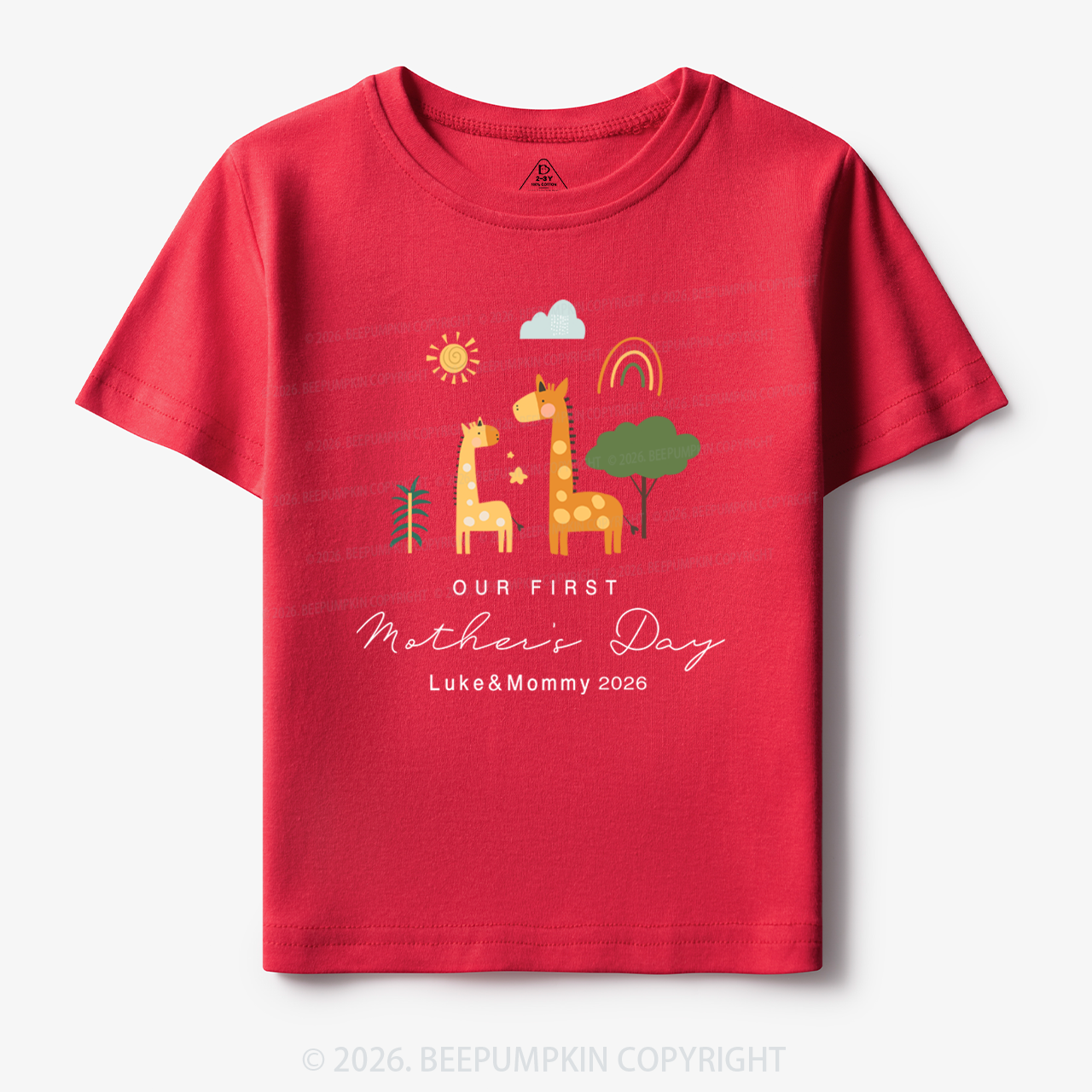 Personalized First Mother's Day Toddler&Kid's Tees Beepumpkin