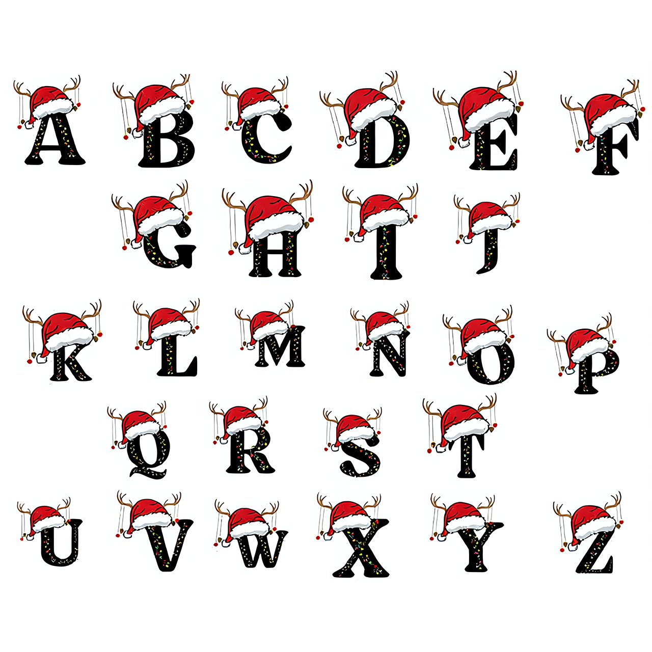 Personalized Holiday Monogrammed Name Family Matching Pajamas