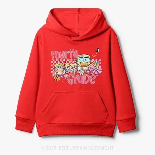 Personalized Happy School Journey Kid's Hoodies Beepumpkin