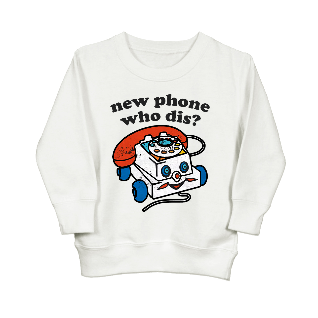 New Phone Who Dis Kids Sweatshirt