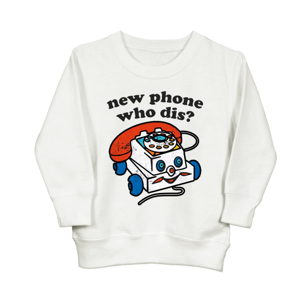 New Phone Who Dis Kids Sweatshirt