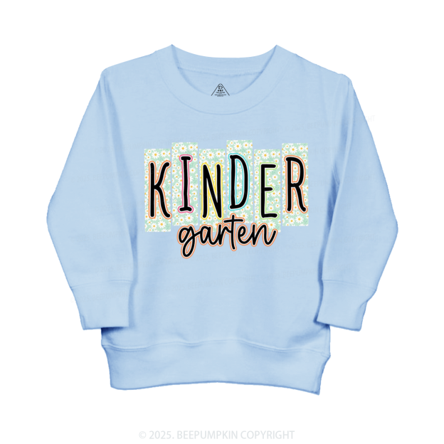 Personalized Floral School Days Kid's Sweatshirt