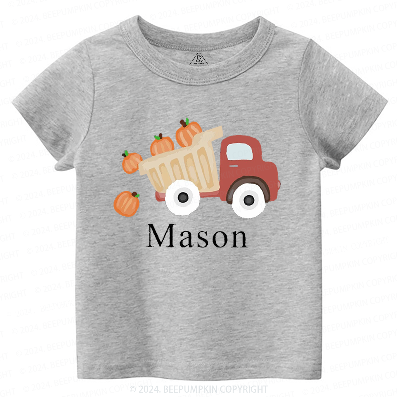 Personalized Pumpkin Truck Toddler&Kids Tees 