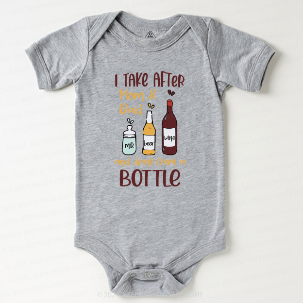 Mom And Dad Drinking Funny Baby Bodysuit 7