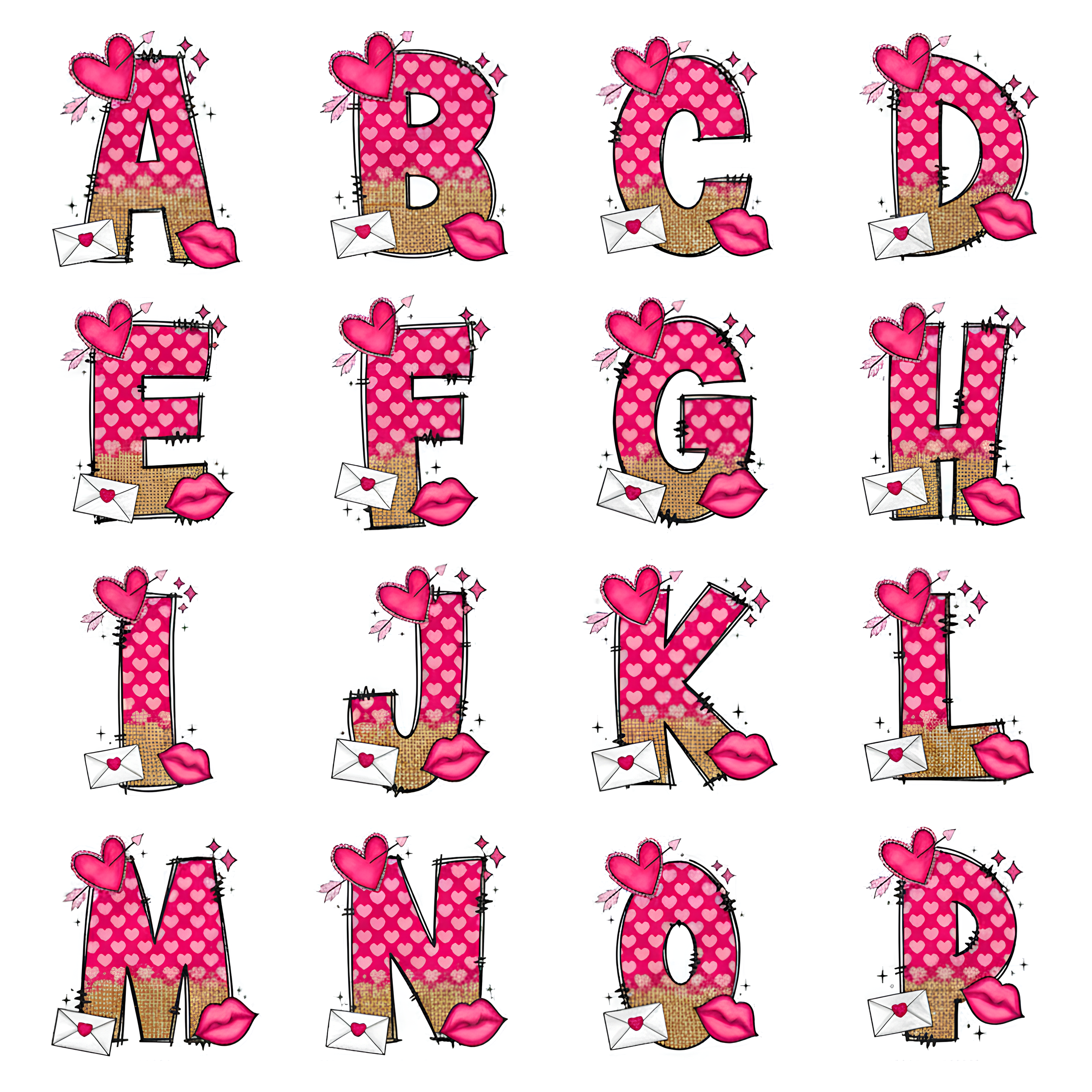 Personalized Valentine's Day Pink Hearts Toddler&Kid's Tees Beepumpkin