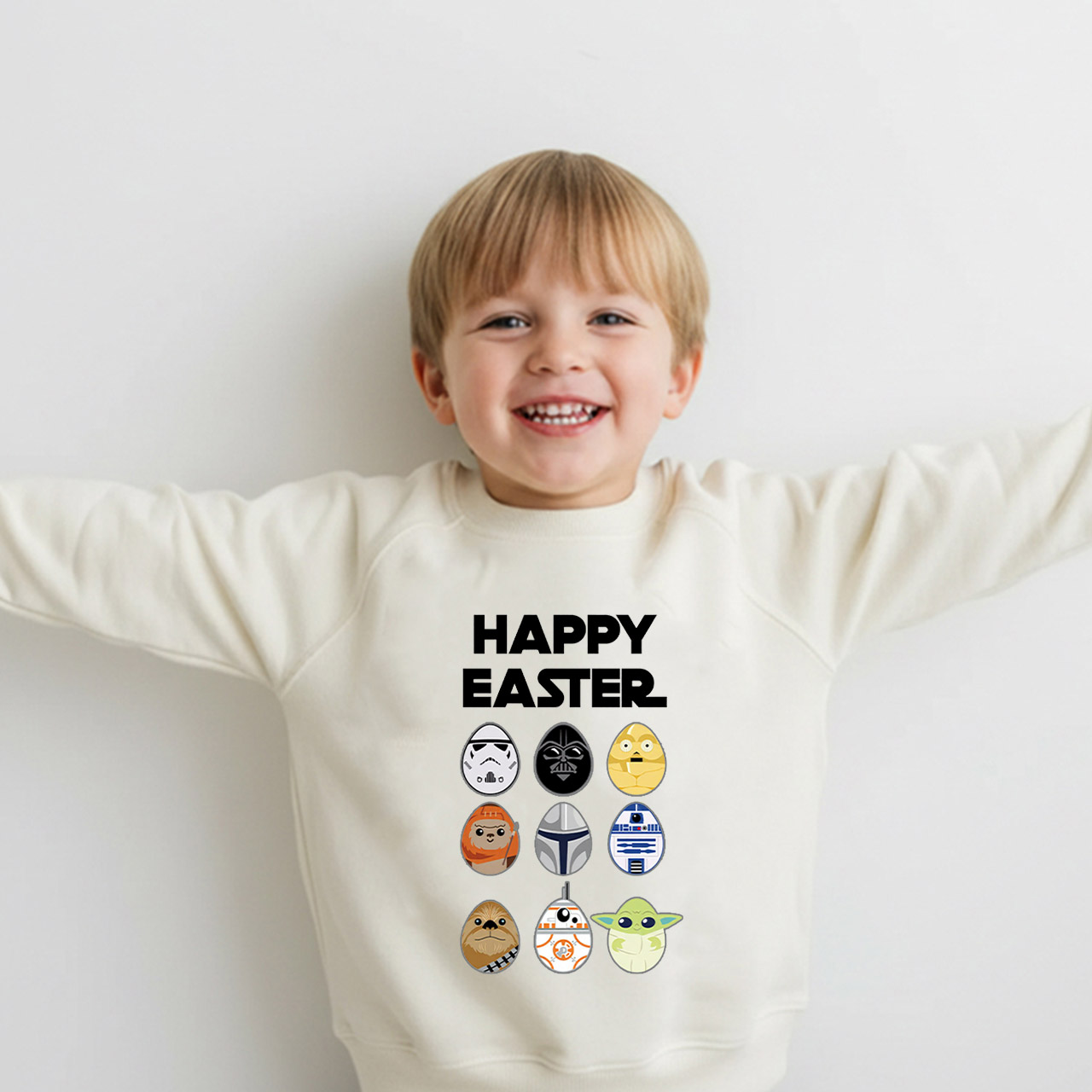 Easter Funny Trooper Eggpire Kid's Sweatshirt