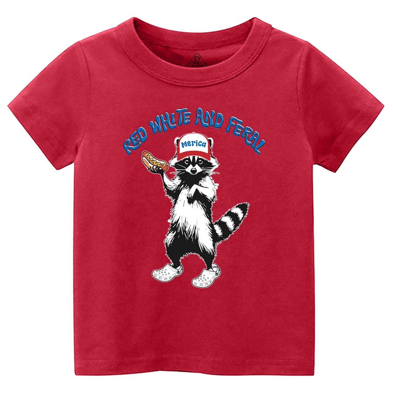 Red White And Feral Toddler&Kid's Tees Beepumpkin 