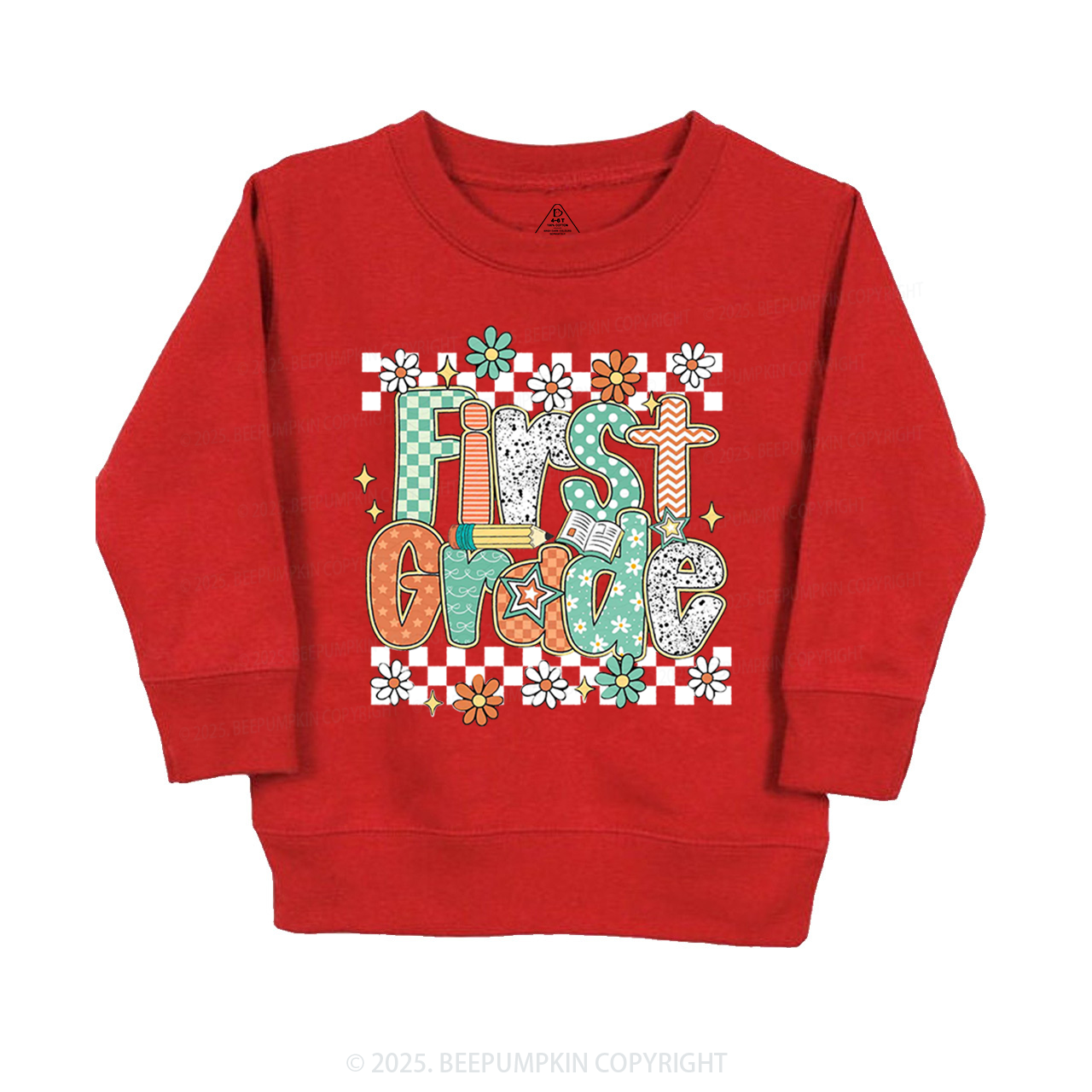 Personalized Grade Blossoms Kid's Sweatshirt